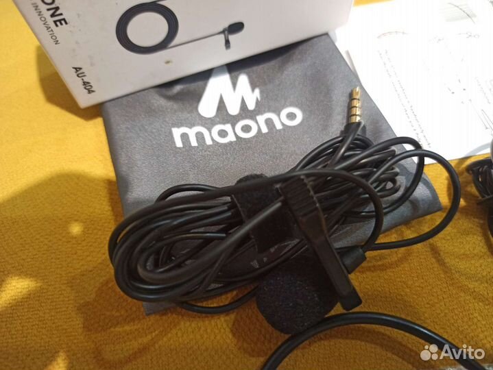 Петличный микрофон 2шт. Комплект, moano au-404