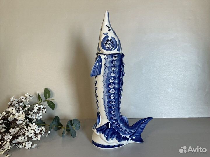 Бутылка графин штоф 1 л гжель