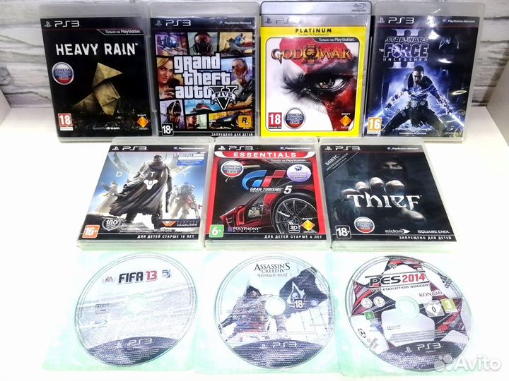 Набор игр ps3 10 дисков