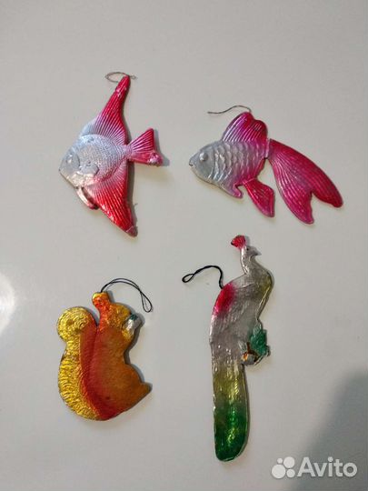 Ёлочные игрушки ссср. Картонаж, гирлянда