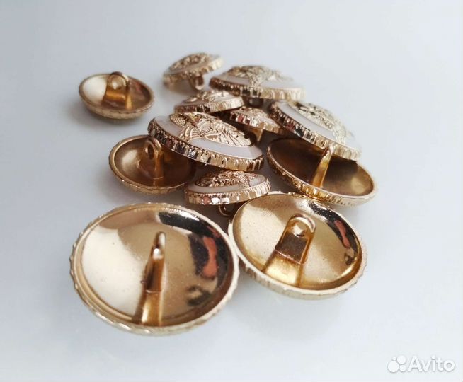 Пуговицы металл с эмалью