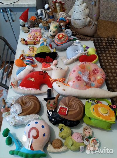 Мягкие игрушки улитки коллекция