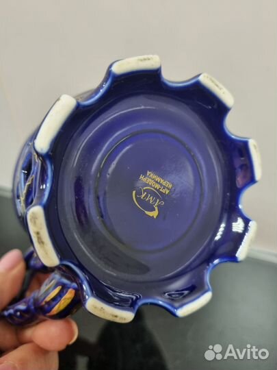 Подстаканник, керамика/кобальт