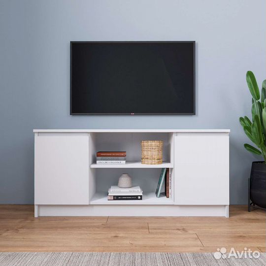 Тумба под тв белая, графит