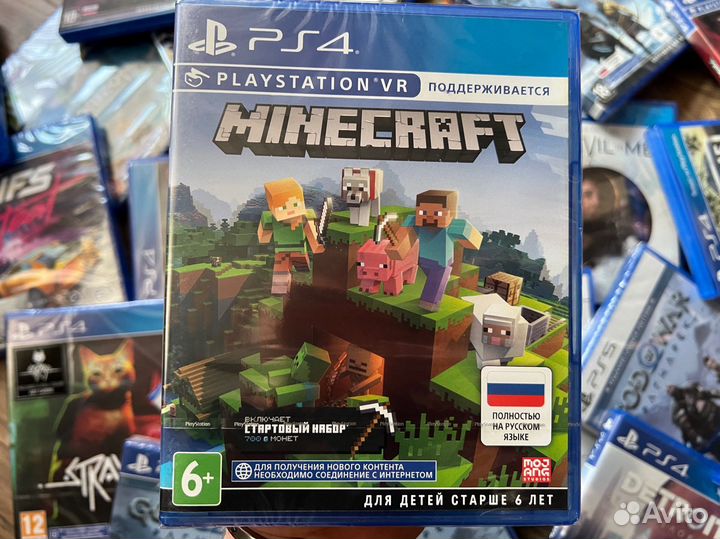 Диск Minecraft PS4 Новый
