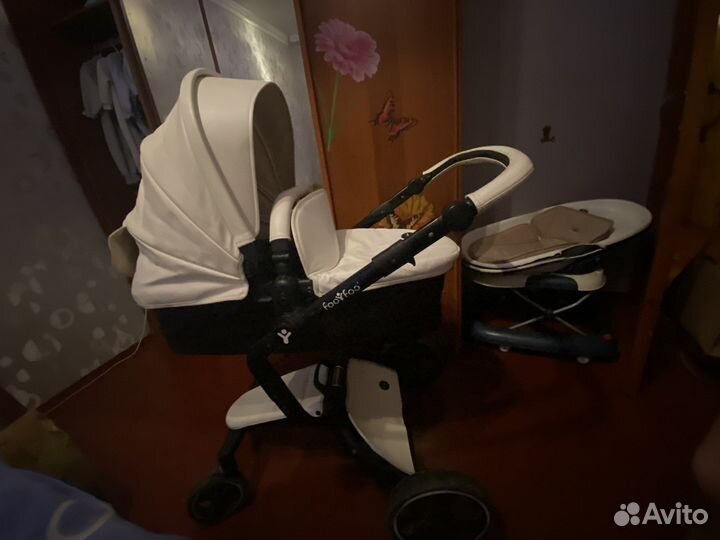 Коляска 2 в 1 эко кожа