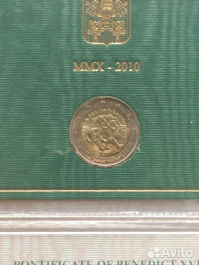 Ватикан 2 евро 2010