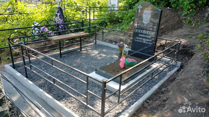 Благоустройство памятники оградки