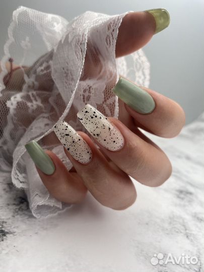 Маникюр Наращивание ногтей гель лак