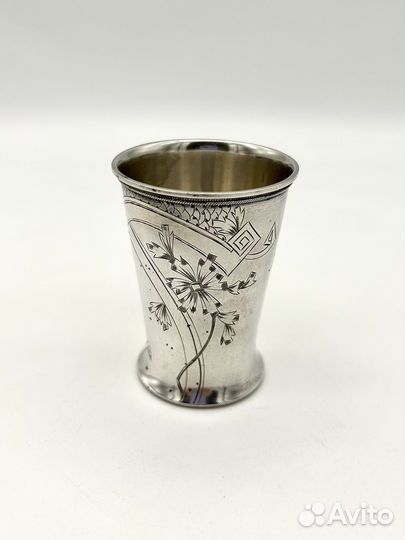 Стакан / стопка, серебро 84 проба 57 гр., 90 мл