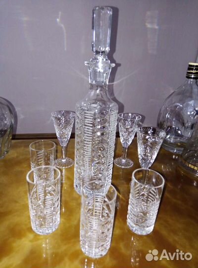 Графин винтажный. Бутылки из под элитного алкоголя