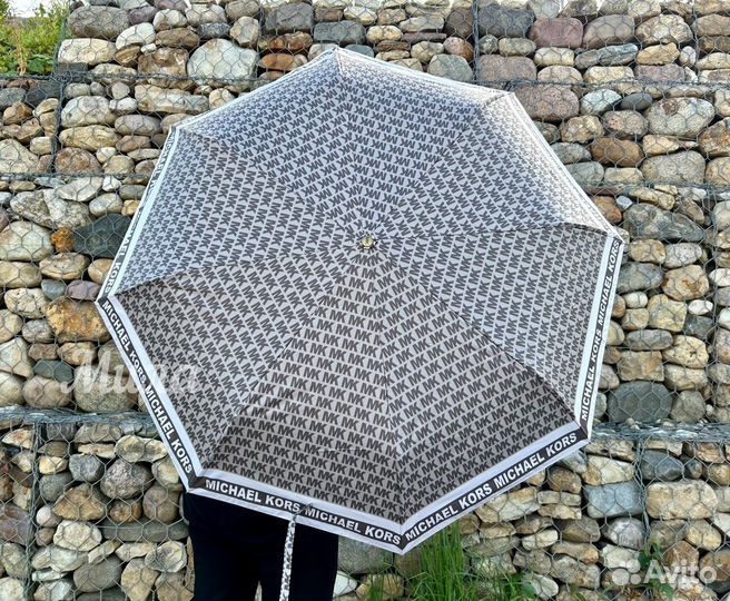 Зонт женский Michael Kors автомат серый новый