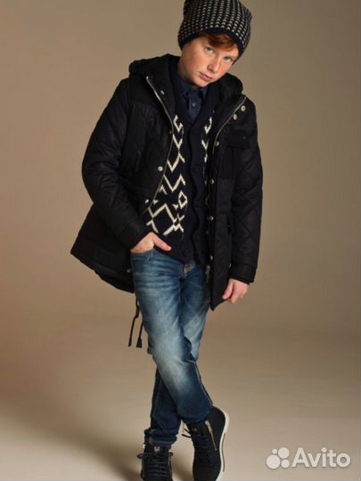 Antony Morato Шапка темно-синяя в белую крапинку