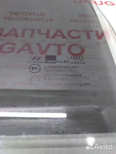 Стекло двери заднее левое Hyundai Matrix