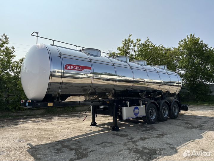 Полуприцеп пищевая цистерна BERGHEL 27300Л 3-осная, 2023
