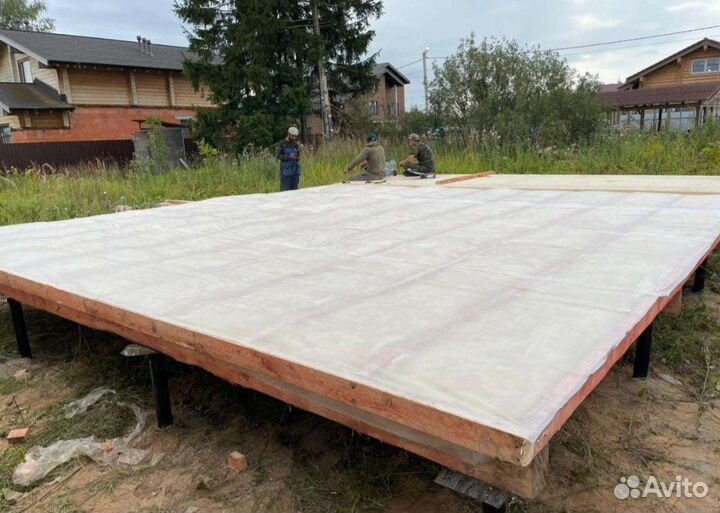 Модульный дом каркасный 8х6м летний вариант