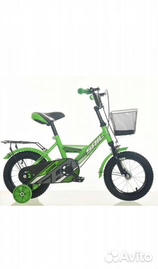 Велосипед детский 2-х колесный sail 12 д. зеленый