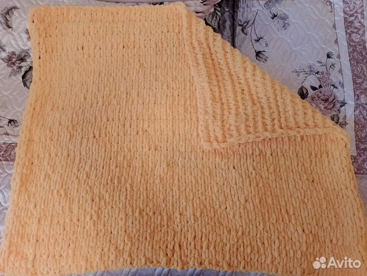 Плед детский вязаный ручная работа