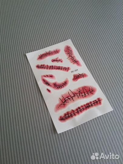 Временные переводные татуировки Шрамы