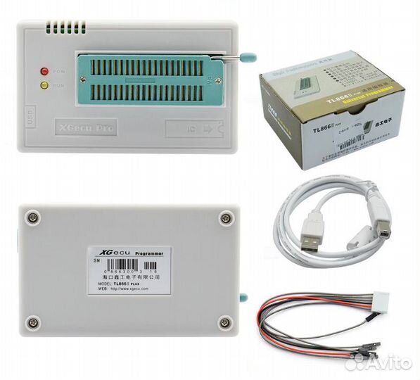 Программатор TL866II+ адаптеры nand/nor/flash