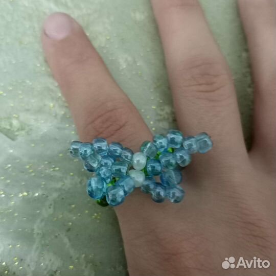 Кольцо из бисера