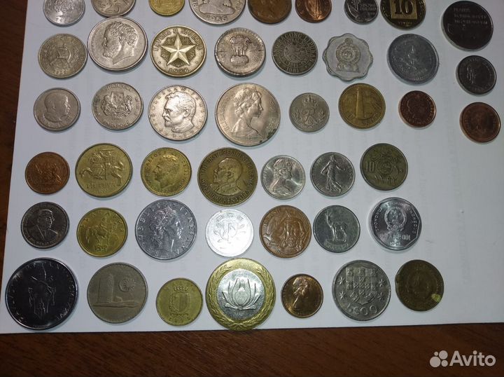 Мегасуперлотище иностранных монет мира