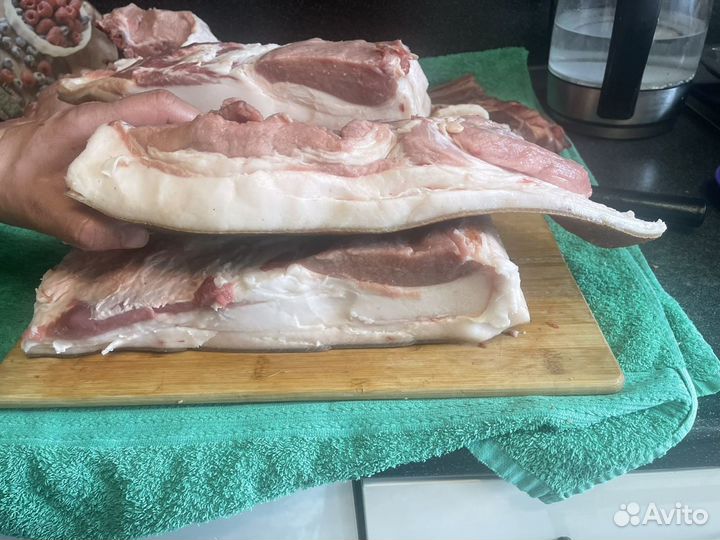 Домашнее соленое сало