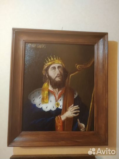 Картина Икона Царя Давида, живопись маслом