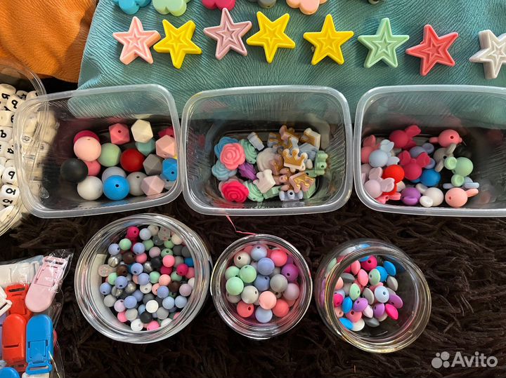 Силиконовые бусины