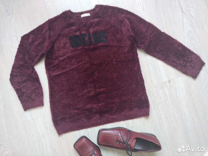 Джинсы+свитер+ботинки+берет.Женская одежда пакетом