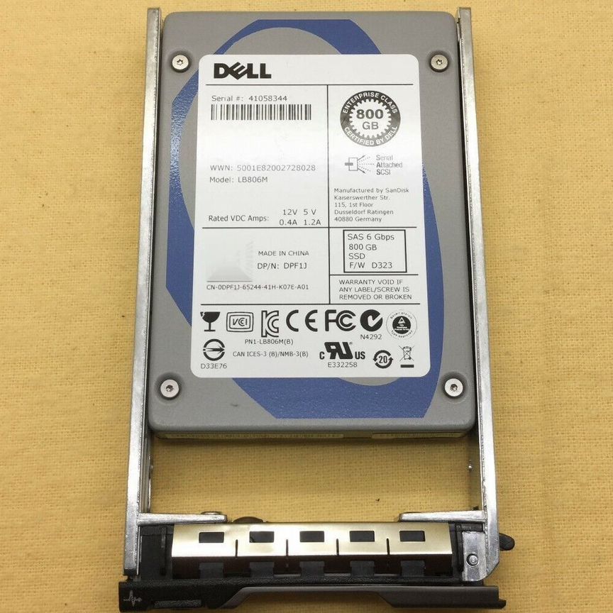 [DPF1J] Dell 800gb Dpf1j