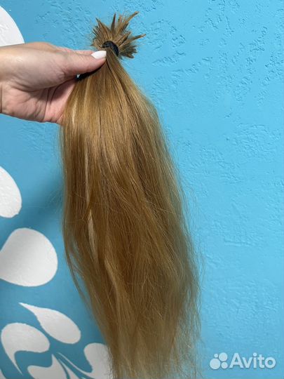 Волосы для наращивания 55 см русый