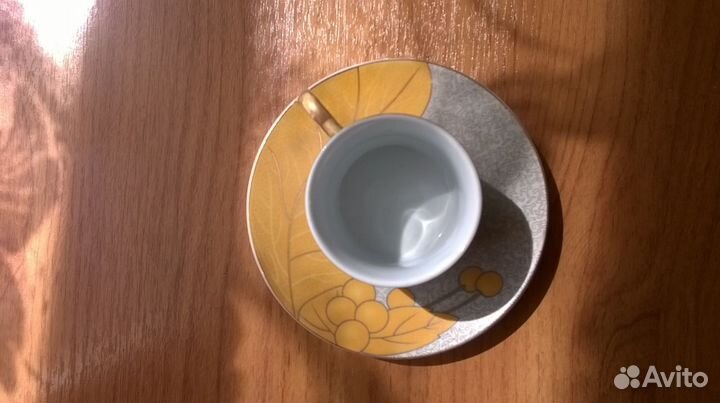 Новый набор кофейных кружек с блюдцами на 6 персон