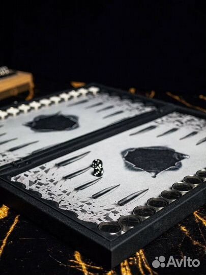 Нарды стандарт кожаные