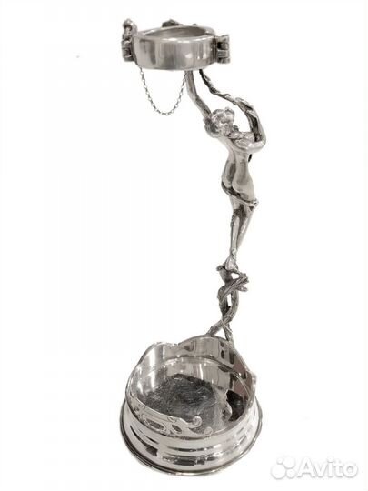 Подставка по бутылку вина из серебра