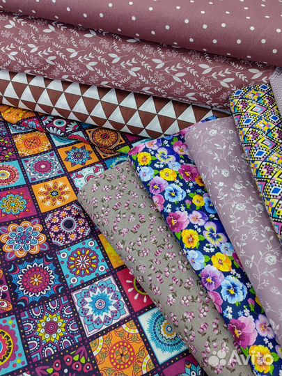 Ткань для пэчворка и рукоделия мелкий рисунок