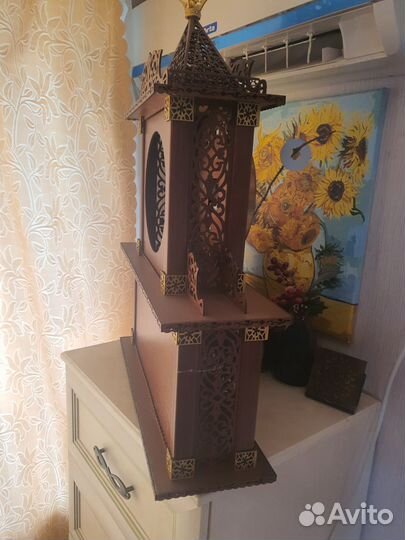 Часы каминные ручной работы