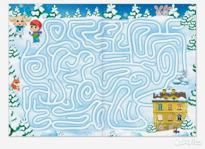 Книги с заданиями набор «Новогодние игры», 6 шт