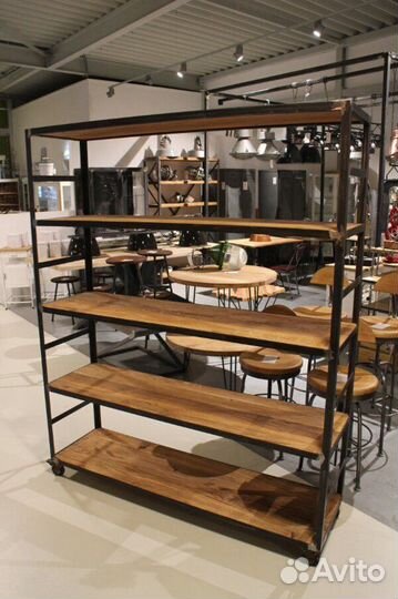 Этажерки и перегородки в стиле loft