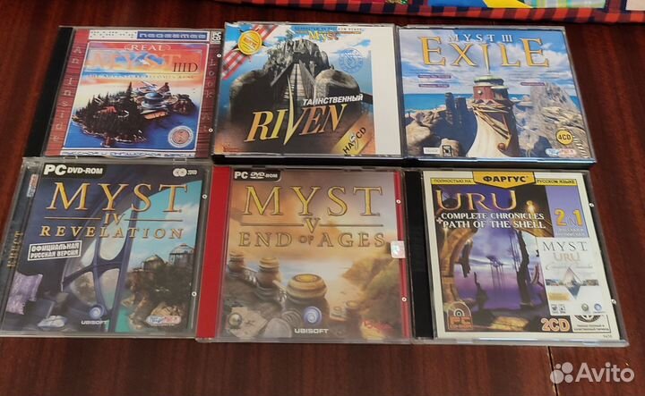 Myst вся серия игр 6шт