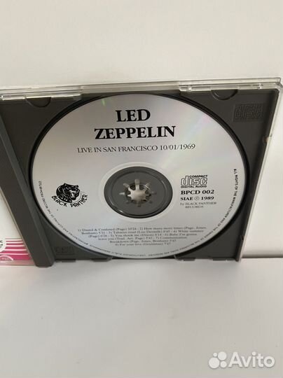 LED Zeppelin CD Live in SanFrancisco1969Редкий NM