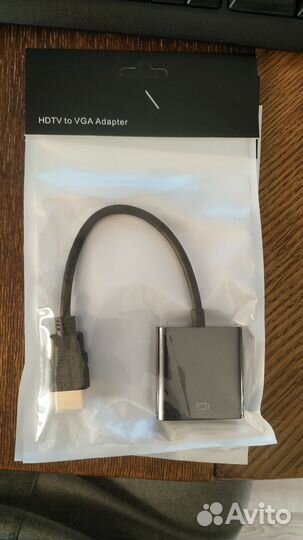 Переходник-адаптер hdmi на VGA для монитора, 2 шт