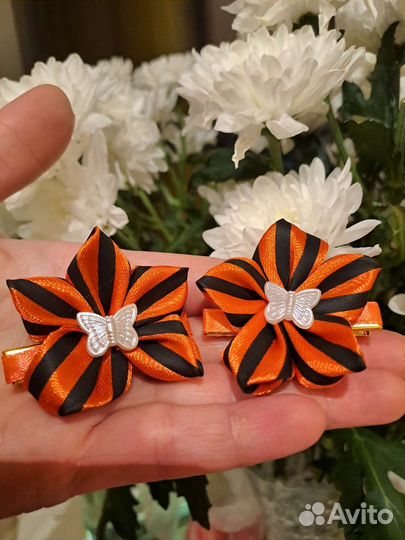 Георгиевская лента заколки