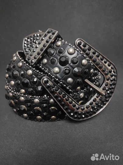 Ремень BB Simon со стразами новый