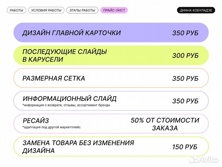 Инфографика, карточки для маркетплейсов (WB, ozon)