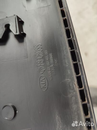 Накладка двери задняя правая Kia Rio X- Line 2017