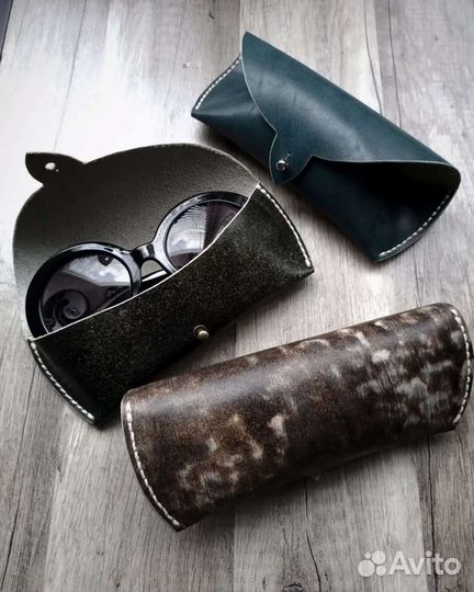 Очечник из натуральной кожи