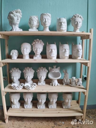 Гипсовая скульптура/кашпо