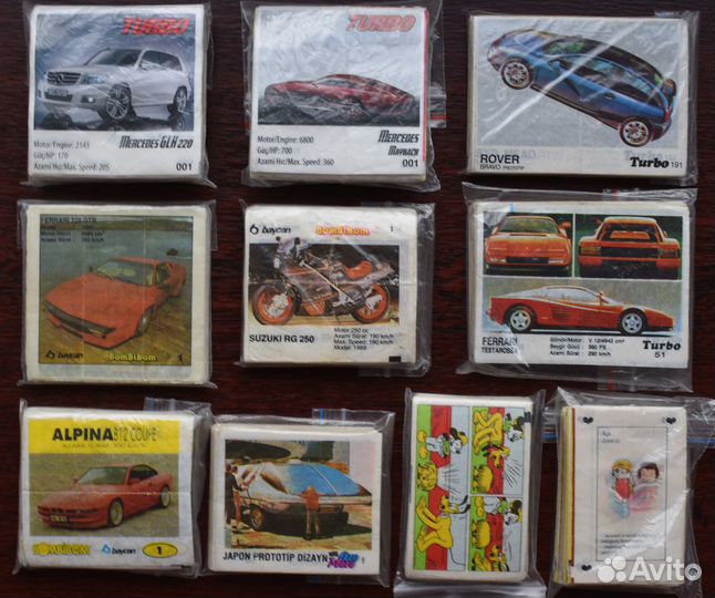 Полные серии вкладышей