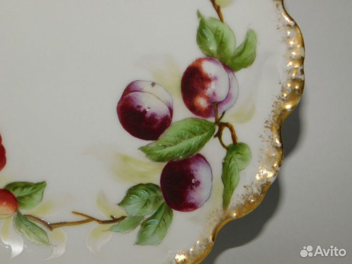 Старинная декоративная тарелка Limoges